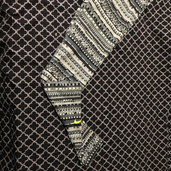 Nike Pro Compression Athletic Leggings Black Lime Women’s Medium - Picture 2 of 6